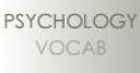 Jeu Psychology Vocab