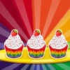 Jeu Rainbow Cupcakes en plein ecran
