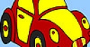 Jeu Red little turtle car coloring