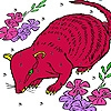 Jeu Red mouse in the flowers puzzle en plein ecran