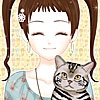 Jeu Shoujo manga avatar creator:Pets en plein ecran