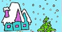 Jeu Snowy Christmas coloring