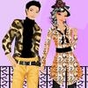 Jeu Stylish Couple with Leopard Print en plein ecran