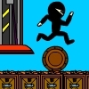 Jeu Super Ninja Sushi Barrel Jumper en plein ecran