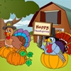 Jeu Thanksgiving Turkey Coloring Page en plein ecran