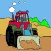Jeu Tractor Excavator Coloring en plein ecran