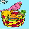 Jeu Tropic island and parrot coloring en plein ecran