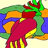 Jeu Tropical bird coloring en plein ecran