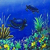 Jeu Turtles in the ocean slide puzzle en plein ecran