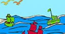 Jeu Wave in the sea coloring
