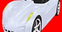 Jeu White corvette car coloring