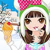 Jeu Winter Ice Cream Girl en plein ecran