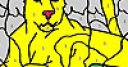 Jeu Yellow cat coloring